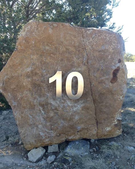 metal house numbers for rocks|large rocks with house numbers.